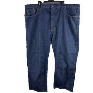 LEVI'S‎ 501 Mens button fly blue denim jeans - 50W x 30L *ACTUAL 50W x 28L*